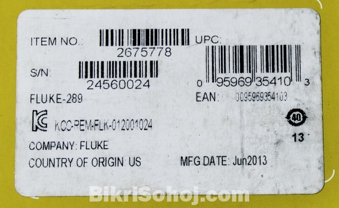 USA Origin 100% Genuine Fluke 289